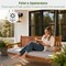 Wooden Porch Swing Bed, 6 FT, with Thick Cushion, Weather-Resistant